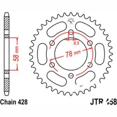 Rear sprocket 36tooth pitch 428 JTR458.36