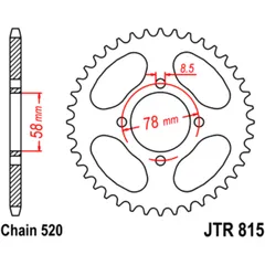 Kettenrad 35Z Teilung 520 für diverse Modelle