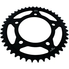 Rear sprocket 44 tooth pitch 525 black inner diameter 112 bolt spacing 138 for: Honda CB, CBF, CBR