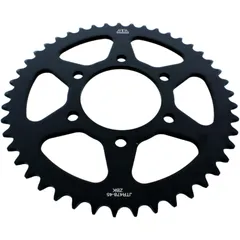 Kettenrad 45Z Teilung 520 schwarz Innendurchmesser 080 Lochkreis 104 passend für: Kawasaki Z, ZX - 6R, KLE