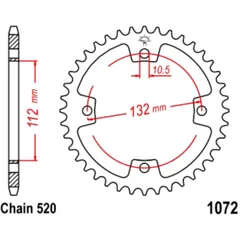 Kettenrad 36Z Teilung 520 Innendurchmesser 112 Lochkreis 132 passend für: Kymco Maxxer, MXU, KXR