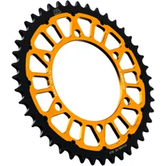 Rear sprocket twinstar 43 tooth pitch 520 gold JT for: Kawasaki Ninja, GPZ, Z