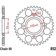 41 Tooth Rear Sprocket 530 for Motorcycles