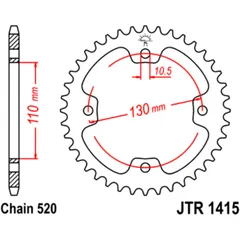 Kettenrad 37Z Teilung 520 Innendurchmesser 110 Lochkreis 130 passend für: Masai Demon, A, R