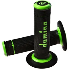 Domino Offroad Griffgummi 22/26 mm schwarz/grün geschlossenen