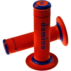 Griffgummi für Offroad-Motorräder orange/blau D.22/26mm