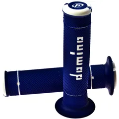 Griffgummi Offroad blau/weiß 22/26 mm geschlossen