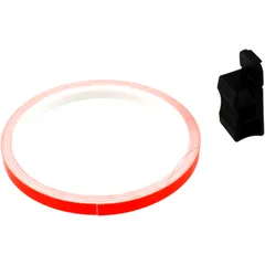 Felgenrandaufkleber mit Applikator orange fluoreszierend