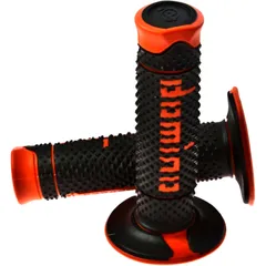Domino Offroad Griffgummi schwarz/orange 22/26 mm