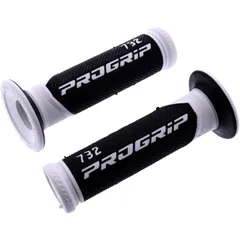 ProGrip Motorcycle Grips Black/White D.22/25 mm