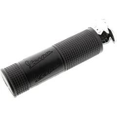 Griffgummi schwarz/chrom links Originalersatzteil Durchmesser 24 mm geschlossen. passend für: Vespa PX, N, V