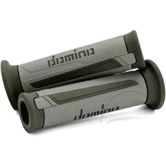 Griffgummi A350 grau/grün für Motorräder 22 / 26 mm offen