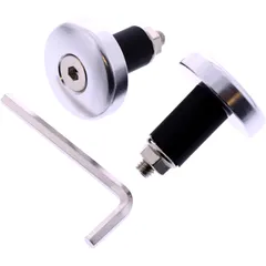 Mini-Lenkerenden Aluminium JMP Silber 13 mm für Alulenker