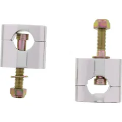Bar riser clamps silver