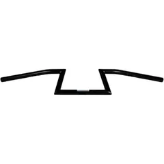 Z-Lenker Stahl schwarz mit Kabelkerbe 25,4 mm