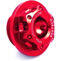 OIL FILLER SCREW RED 27X3MM for Motorcycles