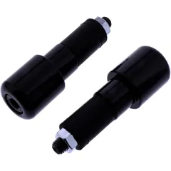 Lenkerenden aus Stahl schwarz - JMP 17 mm