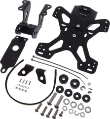 Nummernschildhalter Evotech für Motorräder schwarz