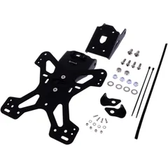 Licence plate holder EVOTECH black for: Kawasaki Z, Ninja