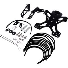 Licence plate holder EVOTECH black for: MV Agusta Brutale