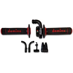 Gasgriff Domino KRE03 schwarz passend für: Honda CRF, Kawasaki KX