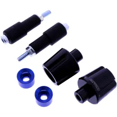 BAR ENDS Alu Daytona Black/Blue for M6 Thread