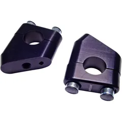 BAR RISER - BLACK 22mm STD BARS - 35mm HIGH 34° OFFSET