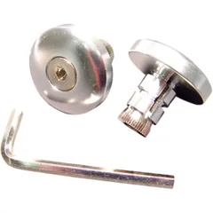 Lenkerenden Aluminium Silber 13 mm