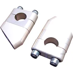Handlebar Riser Set Silver 22 mm 41 mm Height 34