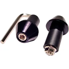 Lenkerenden Aluminium schwarz 17 mm für Stahllenker