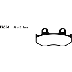 Bremsklotz Sinter R EBC Alternative: 7873219 passend für: Yamaha YFZ, YFM