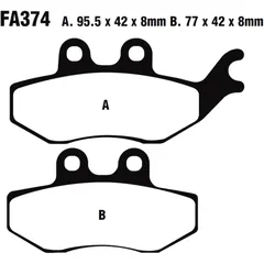 Bremsklotz Standard EBC passend für: Rieju RS - 3, RS - 2, NKD