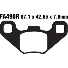 Brake pad sinter r ebc FA490R