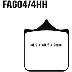 Bremsklotz Sinter GPFAX EBC Alternative: 7870298 passend für: Triumph Speed Triple, Street Scrambler, Street Twin