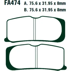 EBC Bremsklötze Standard für Motorräder 7323371