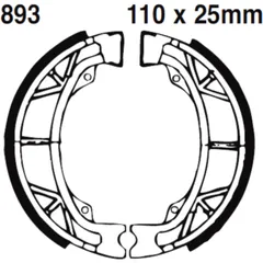 Bremsbacken ohne Feder EBC passend für: Aprilia SR, Scarabeo, Amico, Rex RS (450, 500, 900, 700, 400, 460, 250), Monza, Capriolo