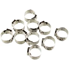 Stainless Steel Band Clamps 12.6 JMP - Width 7mm, 10 Pieces