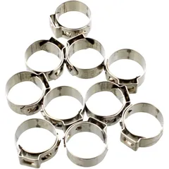 Stainless Steel Band Clamps 13.8 JMP Width 7mm - 10 pcs