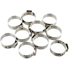 BAND CLAMP 20.8 JMP WIDTH 7MM STAINLESS STEEL 10 PCS