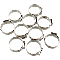 BAND CLAMP 22.4 JMP STAINLESS STEEL 7MM - 10 PCS