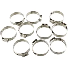 Band Clamp 27.8 for Motorcycle Accessories 7mm Stainless Steel 10 PCS
