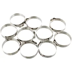 Stainless Steel Band Clamps 31.2 JMP, Width 7mm, 10 PCS