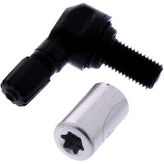 Angled Aluminum Valve for TPMS 11.5mm Black