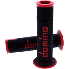 Griffgummi A450 schwarz/rot für Motorrad