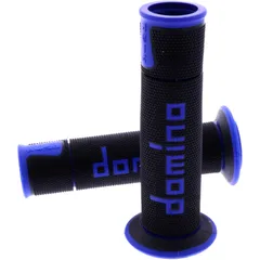 Griffgummi A450 schwarz/blau für Motorräder D.22/26mm offen