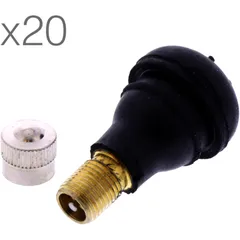 RUBBER VALVE 11.3MM TR412 JMP WITH METAL CAP for Motorcycles