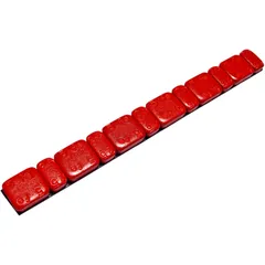 Iron Adhesive Balance Weights 5/2.5G 15X 45G Strips Red