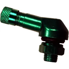 Aluminium Tyre Valve JMP Green 8.3MM for Motorcycles