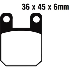 Bremsklotz Standard EBC passend für: Derbi Senda, Atlantis, GPR, Motorhispania RYZ, Duna, Furia