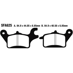Bremsklotz Standard Scooter EBC Alternative: 7870044 passend für: Honda C, AFS